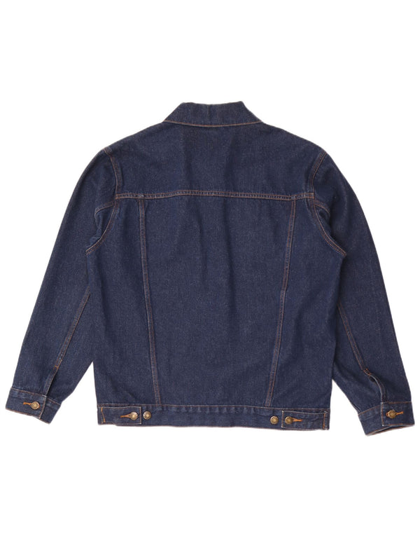 Denim Style Herre Denim Jacket UK 38 Medium Navy Blue Bomuld