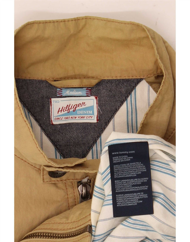 Tommy Hilfiger Herre Bomber Jacket UK 38 Medium Beige Bomuld