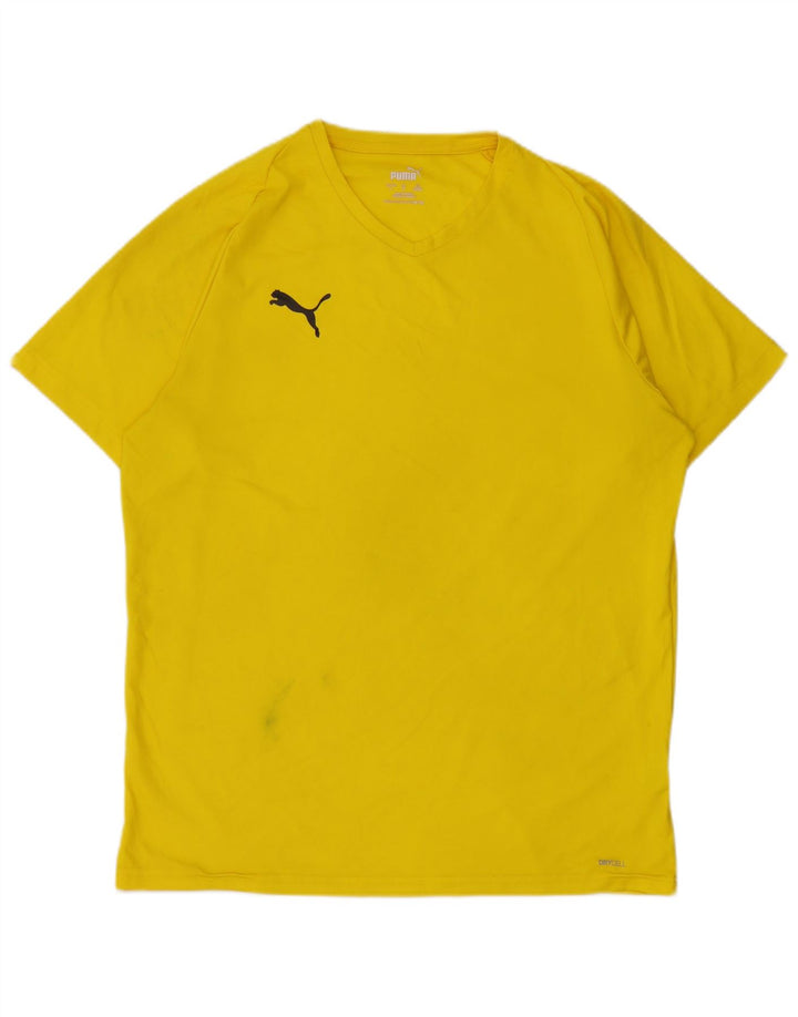 Puma Herre T-Shirt Top Stor Gul Polyester
