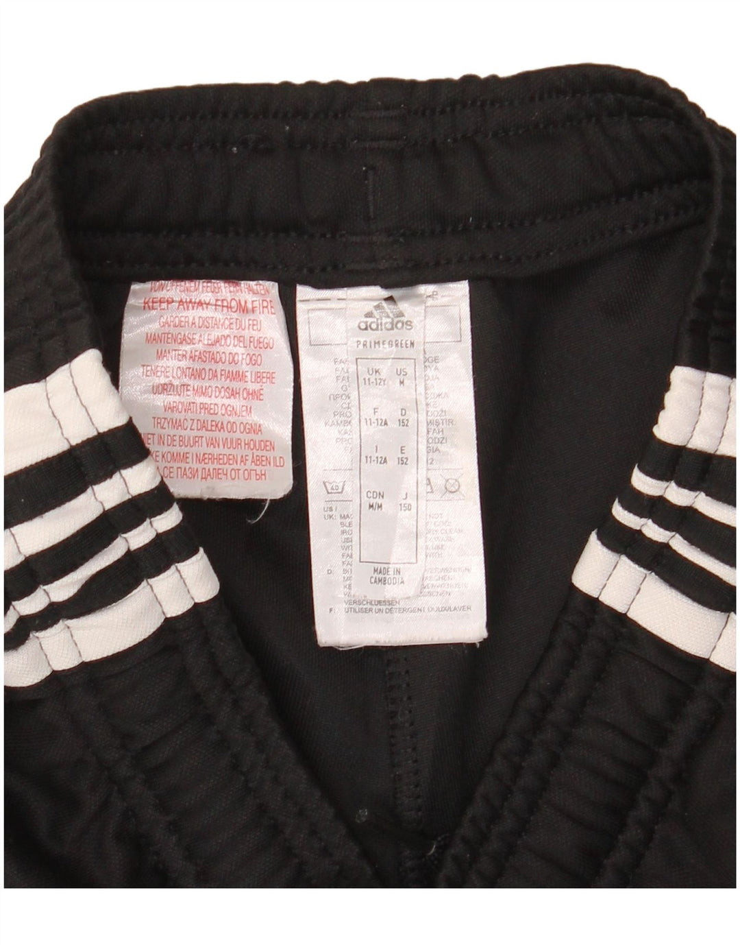 ADIDAS Boys Primegreen Tracksuit Bukser 11-12 år Sort Colourblock