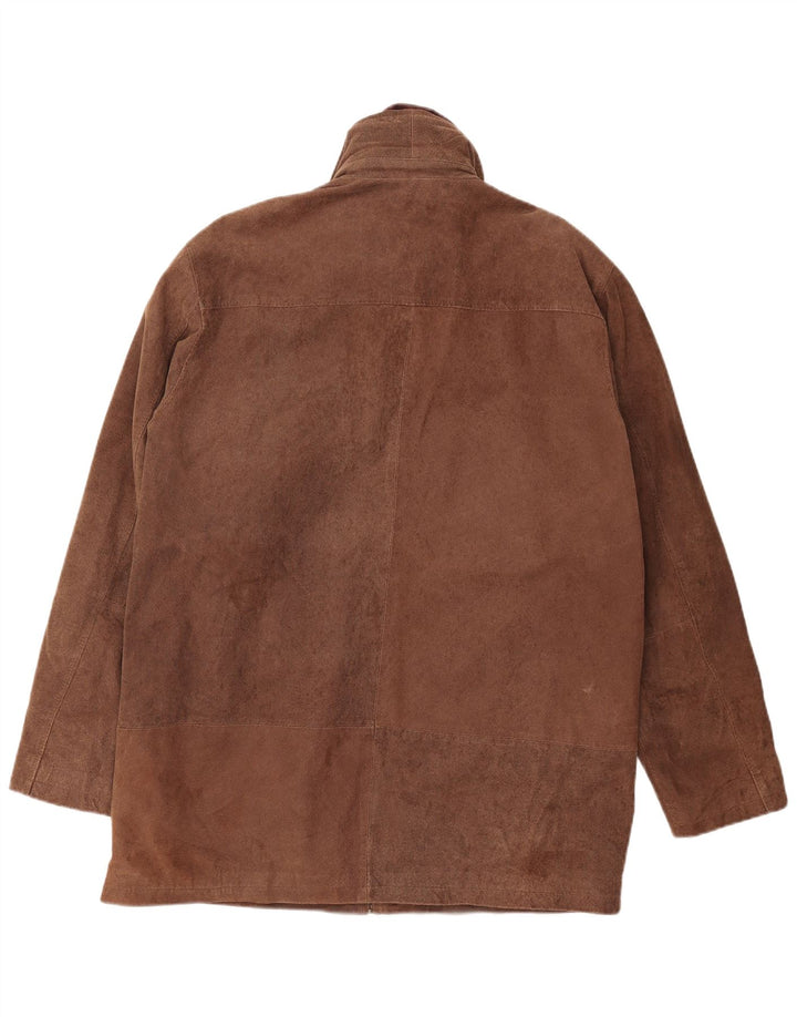 Torelli herre ruskindsjakke UK 42 XL brunt læder