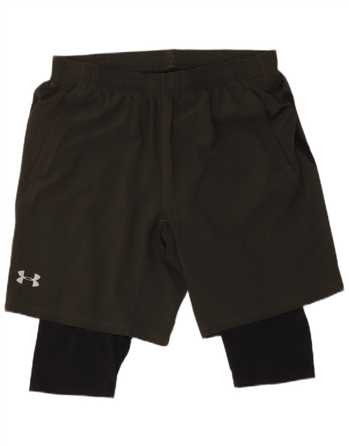 Under Armour Mens Heat Gear Sport Shorts 2XL Black Polyester