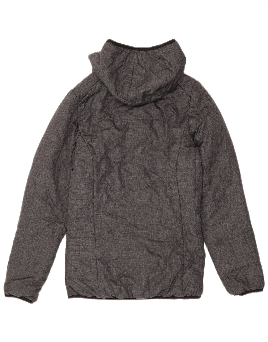 Ellesse Dame Hætte Polstret Vendbar Jakke UK 6 XS Sort Nylon