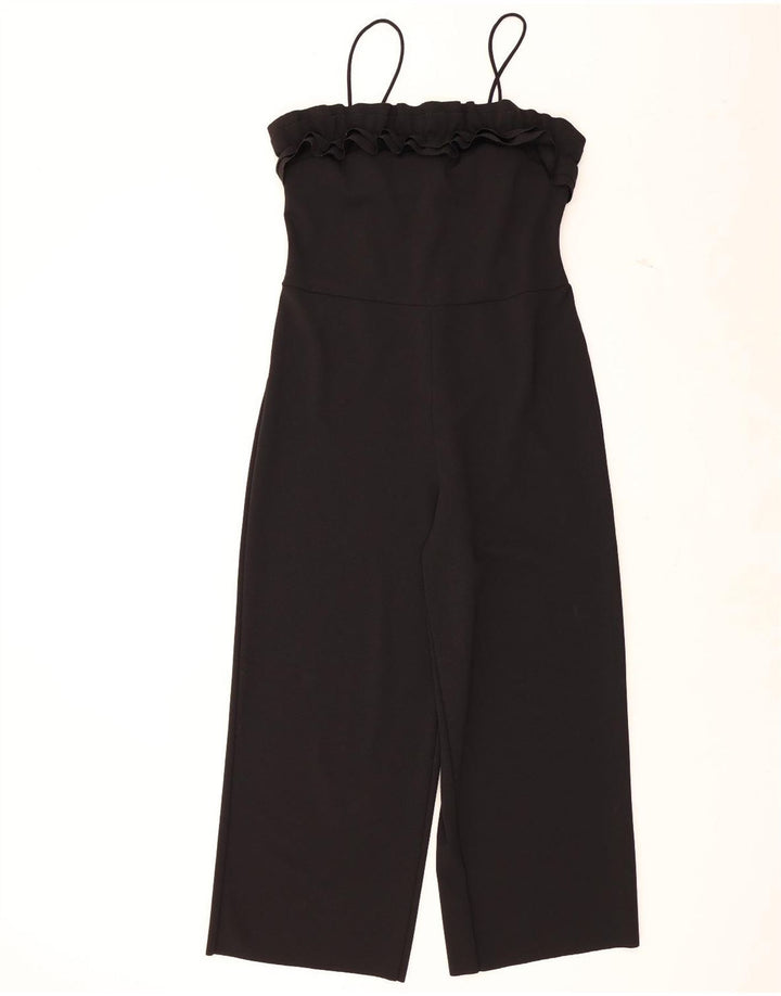ZARA Womens Sleeveless Jumpsuit UK 14 Medium  Black Vintage Zara and Second-Hand Zara from Messina Hembry 