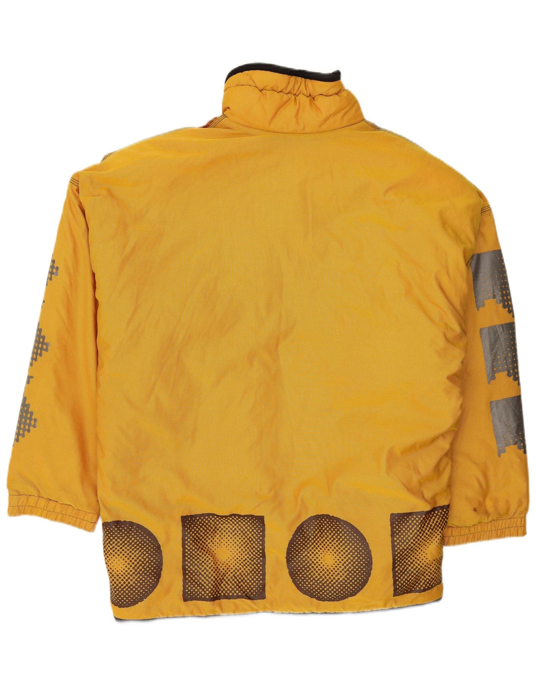 Tokka Tribe Herre Pullover Windbreaker Jacket UK 38 Medium Yellow Geometric