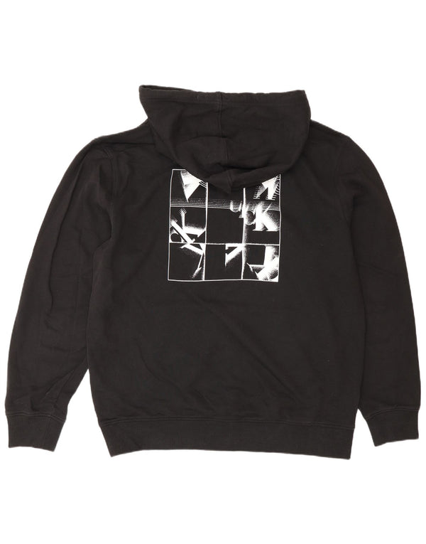 Calvin Klein Jeans Grafisk hættetrøje til mænd XL Sort bomuld