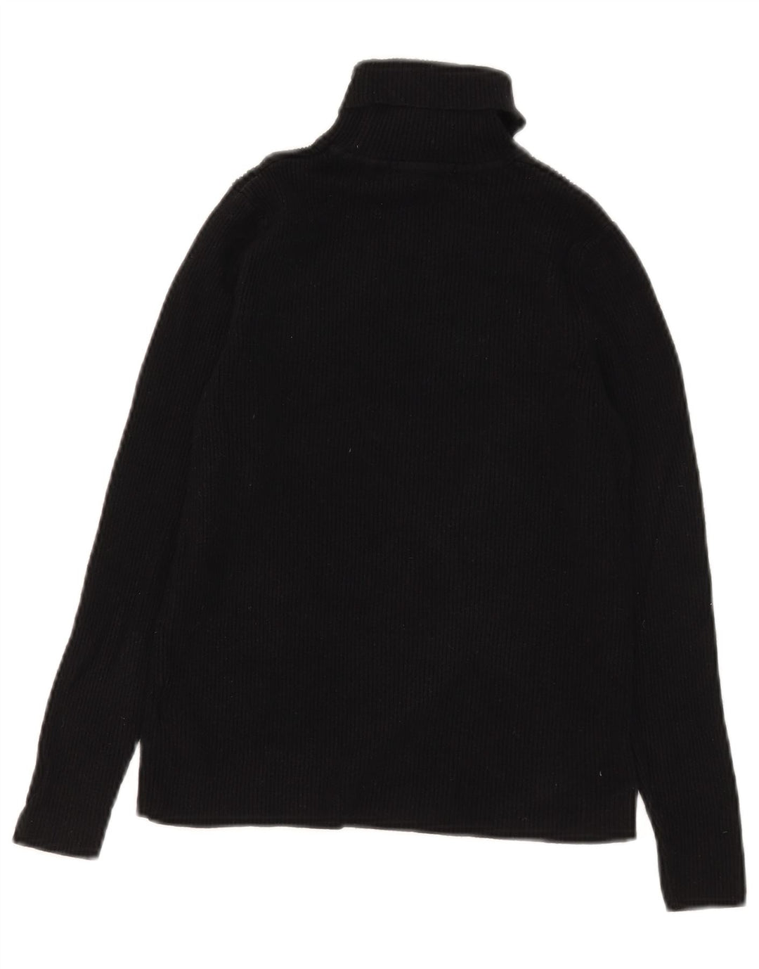 Marks & Spencer Dame Crop Roll Neck Jumper Sweater UK 12 medium Sort