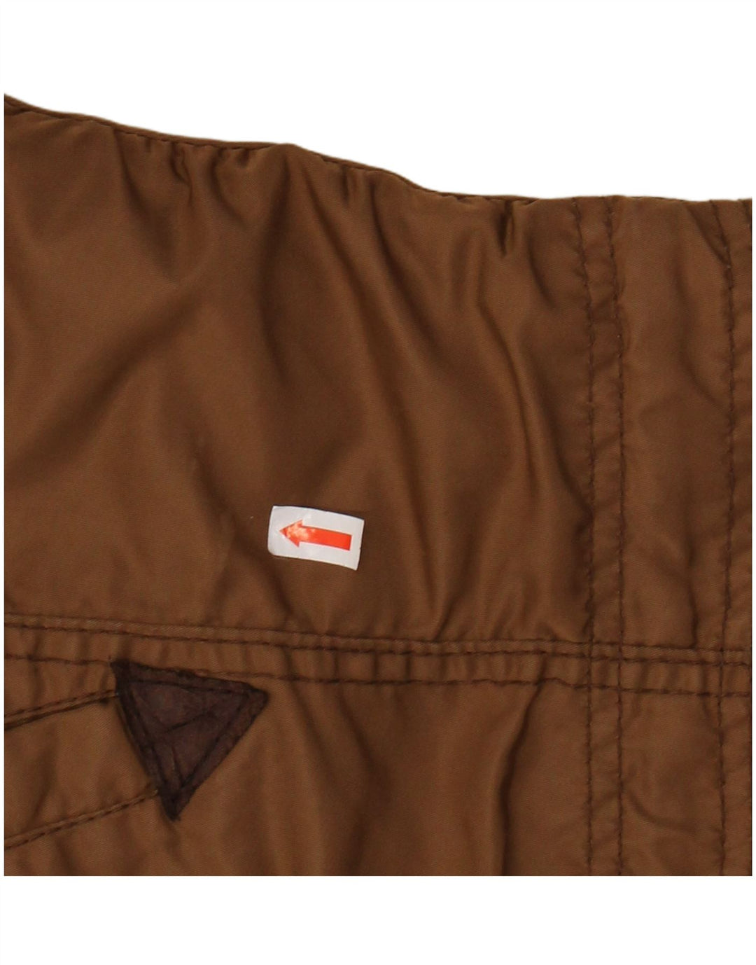 KHUJO Militær Parkajakke med hætte til kvinder UK 14 Medium Brun Polyester