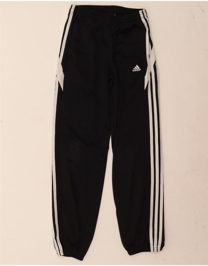 Adidas Drenge Træningsdragt Bukser Joggers 11-12 År Sort Polyester