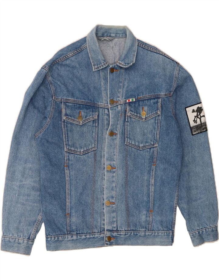 VINTAGE Mens Denim Jacket UK 40 Large Blue Cotton Vintage Vintage and Second-Hand Vintage from Messina Hembry 
