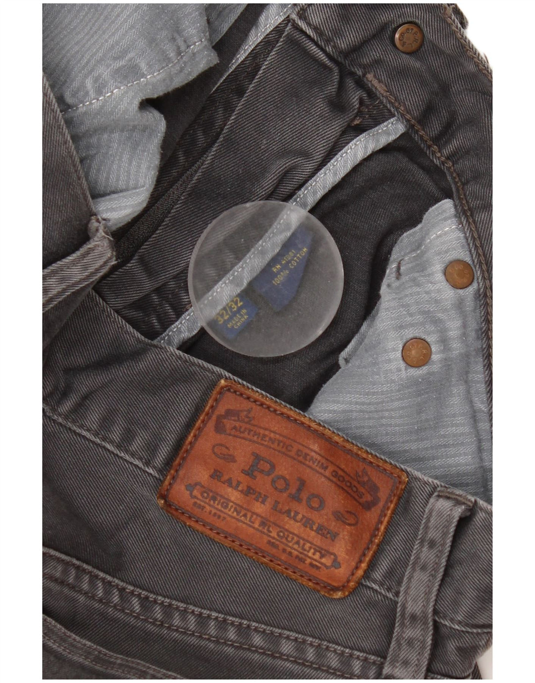 Ralph Lauren Herre Slim Jeans W32 L32 Grå Bomuld