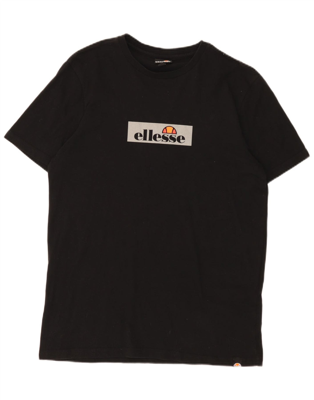Ellesse Herre Grafisk T-Shirt Top Medium Sort