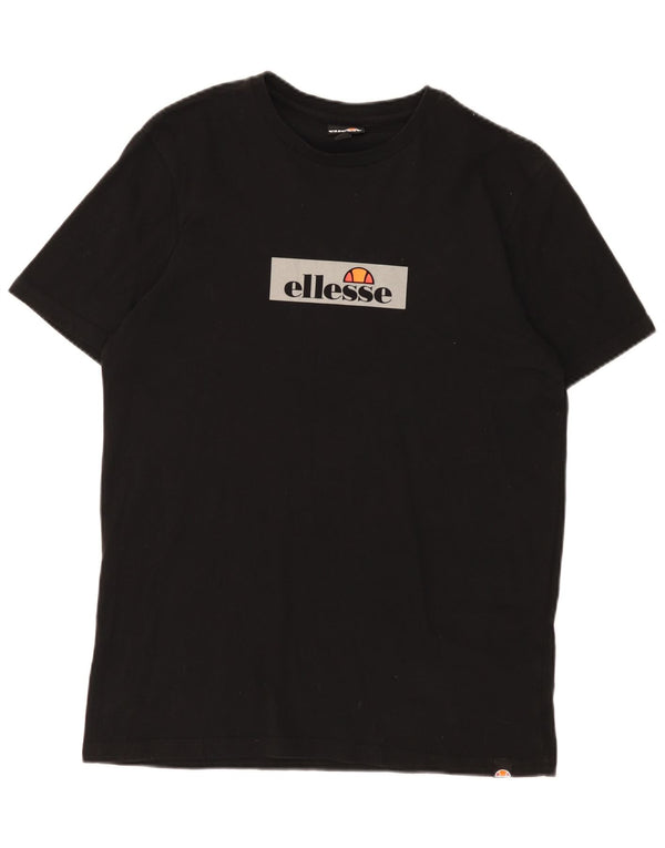 Ellesse Mens Graphic T-Shirt Top Medium Black