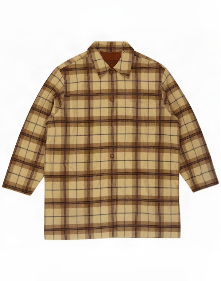 Seidensticker Dame Oversized Shacket Jacket IT 42 Medium Beige Check