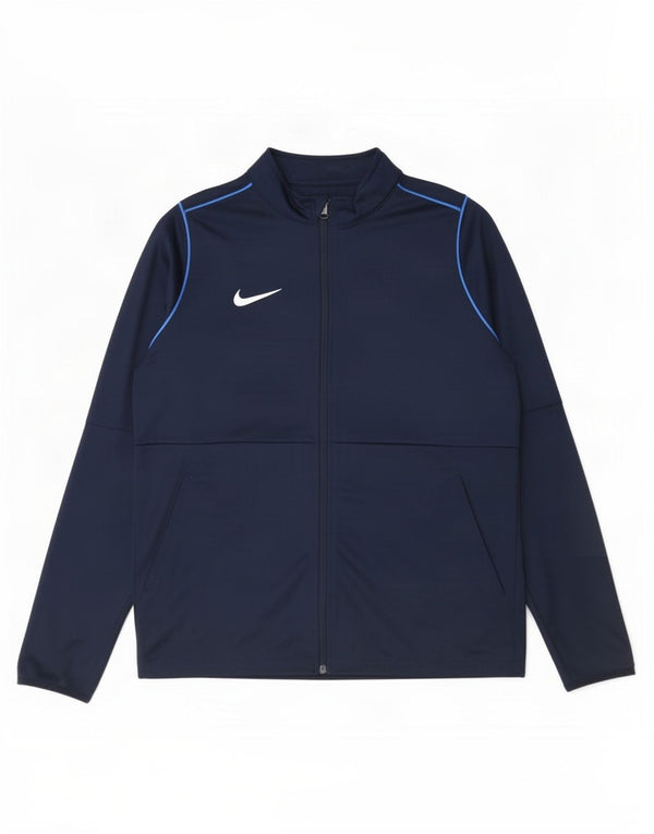 Nike drenge Dri Fit Regular træningsdragt topjakke 13-14 år XL marineblå