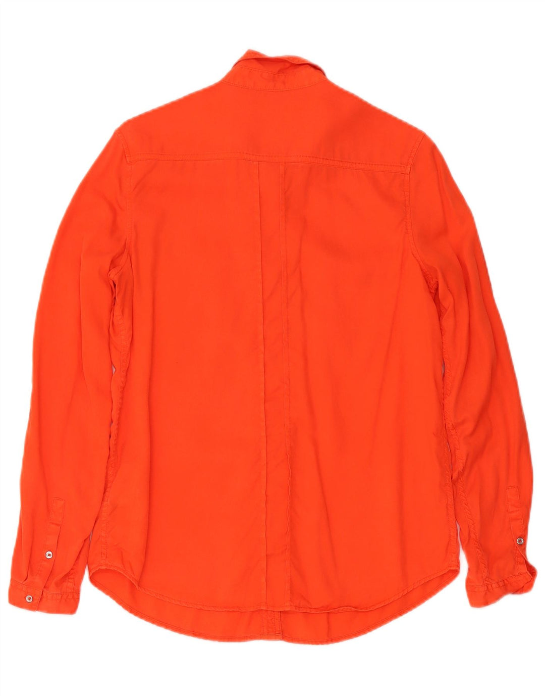 Calvin Klein Jeans Dameskjorte UK 14 Medium Orange Lyocell