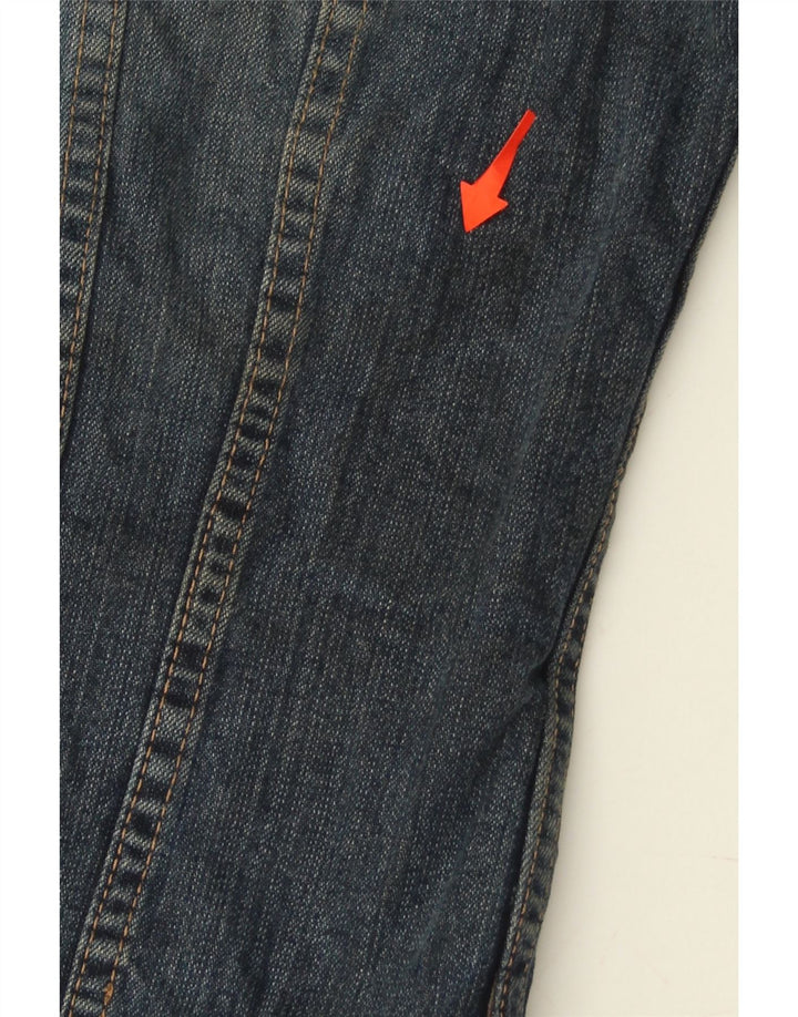 SISLEY Womens Denim Jacket UK 14 Medium Blue Cotton Vintage Sisley and Second-Hand Sisley from Messina Hembry 