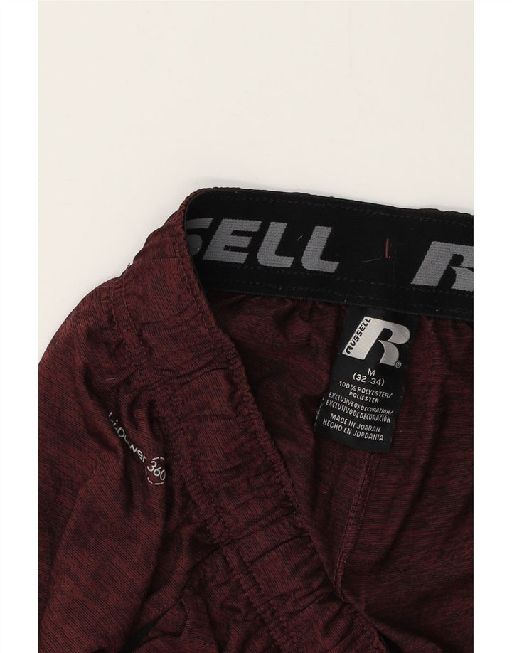 RUSSELL ATHLETIC Herre Dri-Power Sportshorts Medium Maroon Colourblock