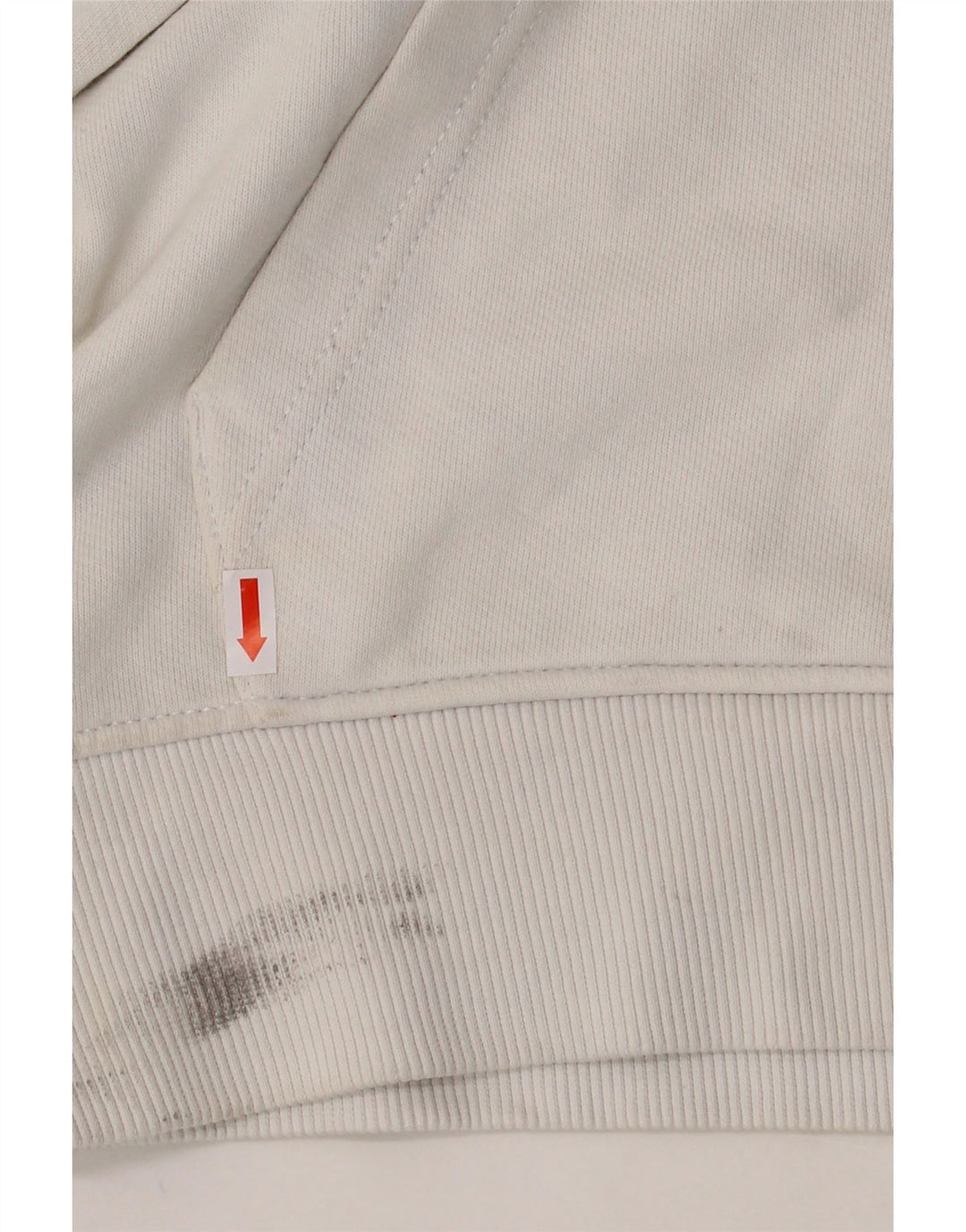 TOMMY HILFIGER Mens Graphic Hoodie Jumper Medium White Cotton Vintage Tommy Hilfiger and Second-Hand Tommy Hilfiger from Messina Hembry 