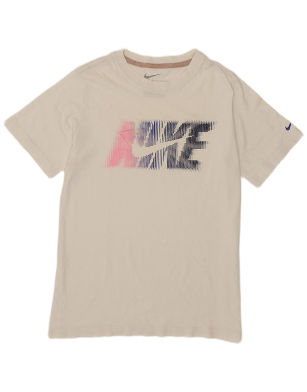Nike Boys Grafisk T-Shirt Top 12-13 år Stor Hvid