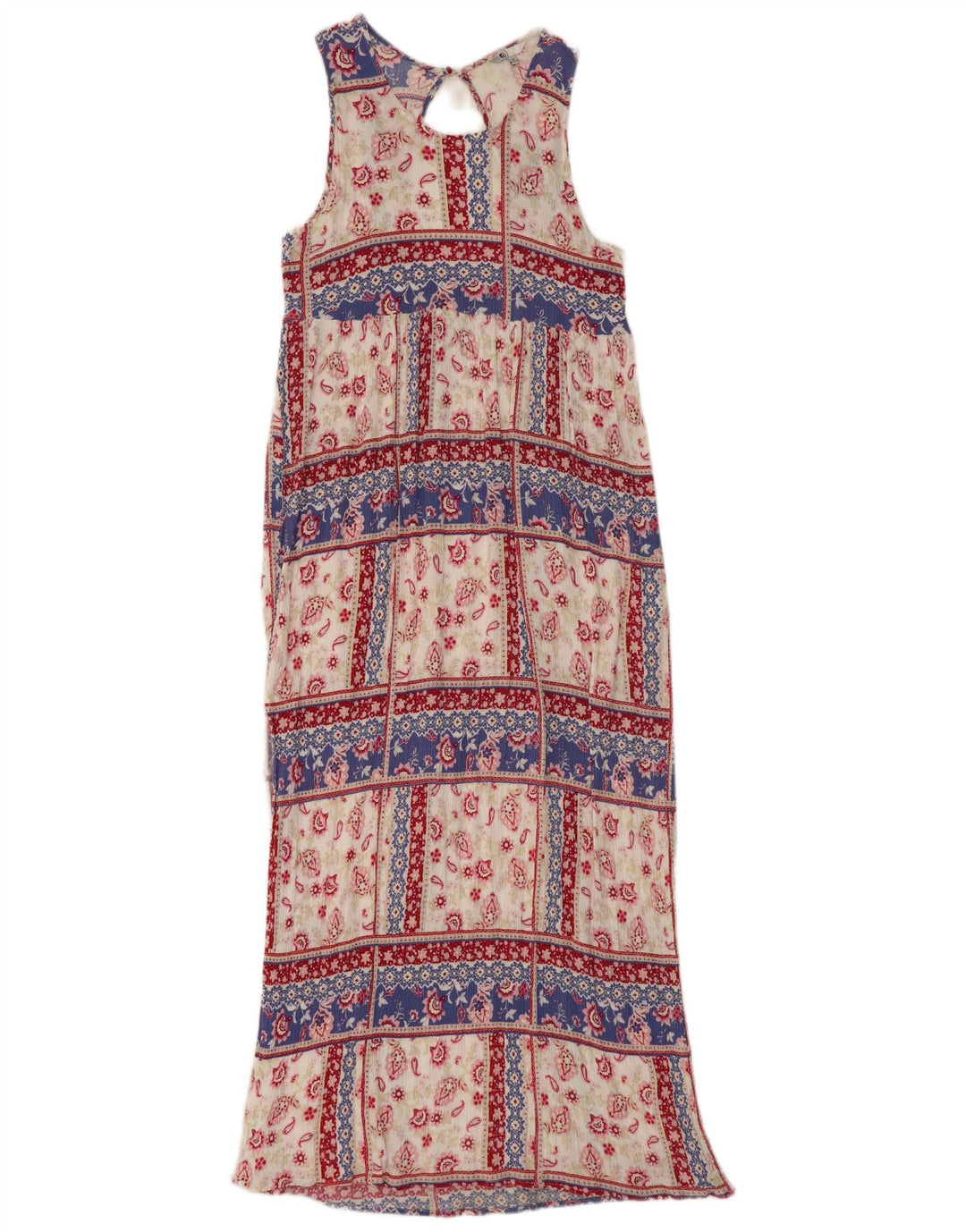 Volcom Dame ærmeløs Maxi Dress UK 12 Medium Multicolored Paisley