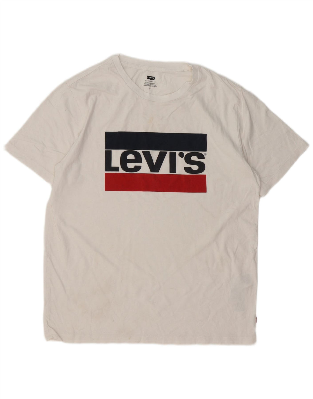 Levi's Herre grafisk T-shirt top mellem hvid bomuld