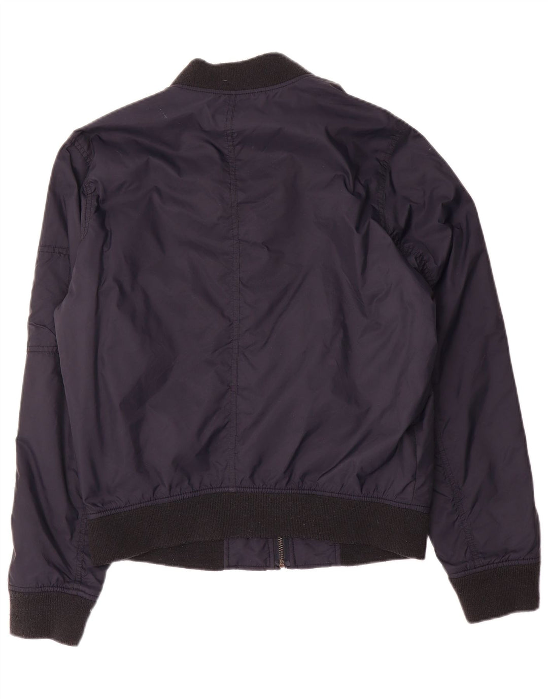 Hollister Herre Bomber Jacket UK 38 Medium Navy Blue Polyester