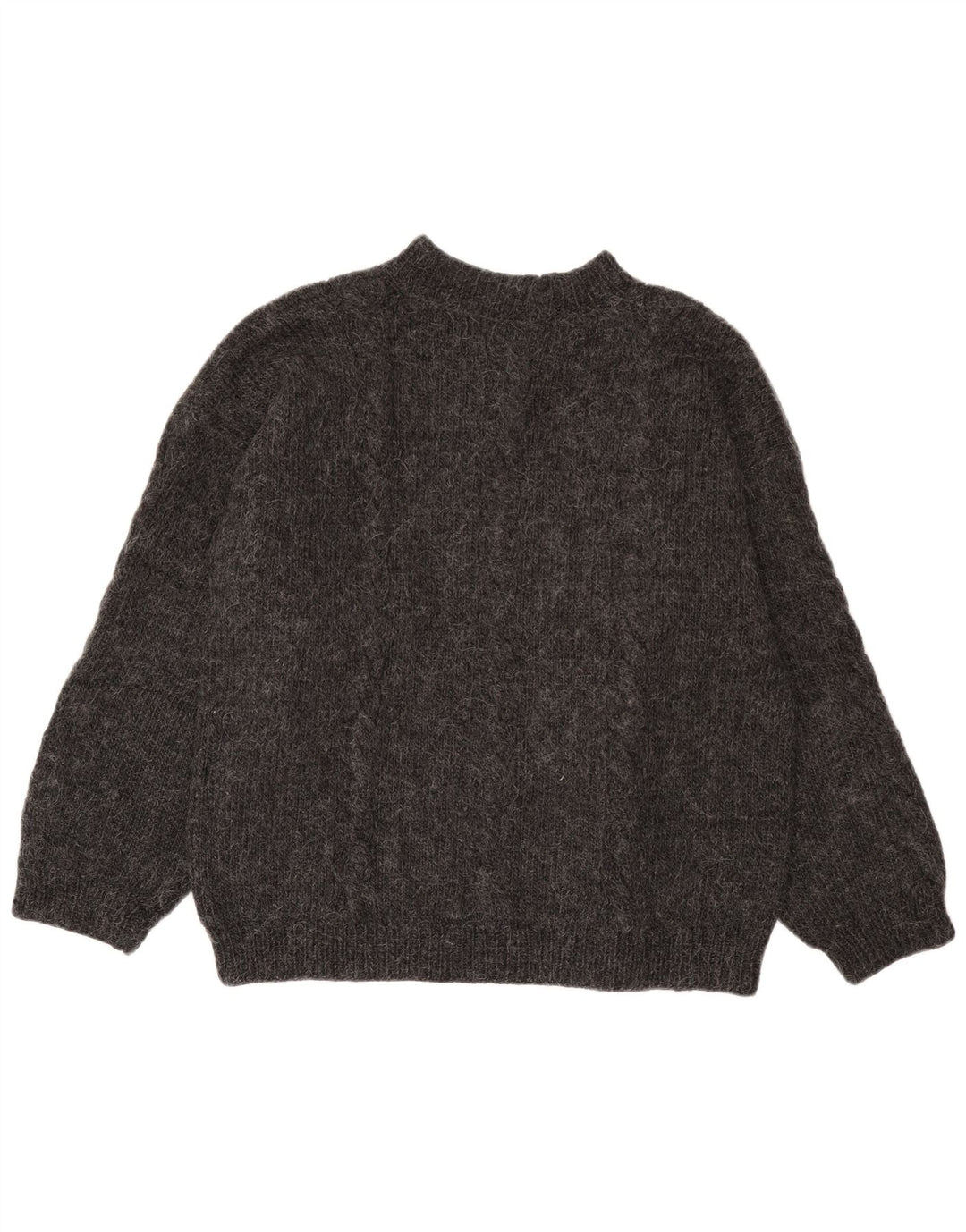 Vintage Herre Turtle Neck Jumper Sweater Large Grå