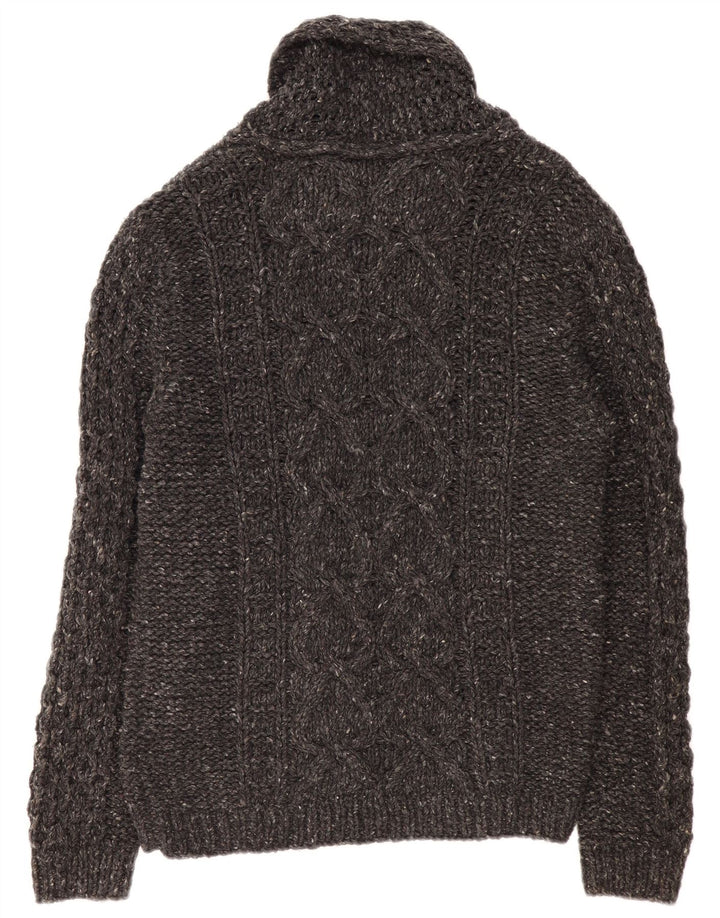 DIESEL Herre cardigan sweater Large Grey Flecked Wool