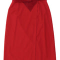 Genny Womens Wrap Skirt IT 46 Large W32 Red Wool