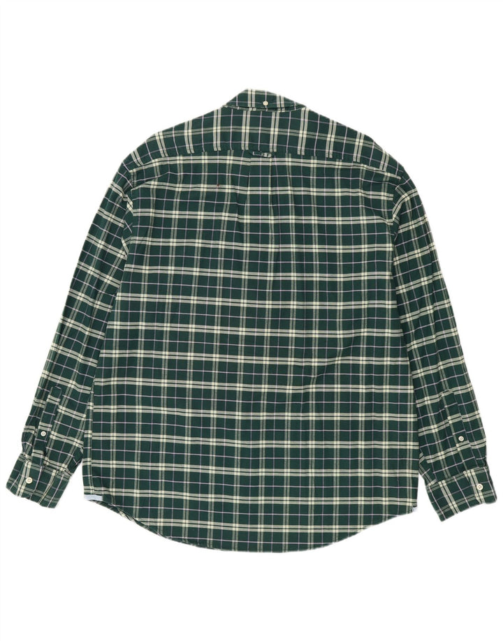 Izod Stretch-skjorte til mænd XL grøn ternet bomuld
