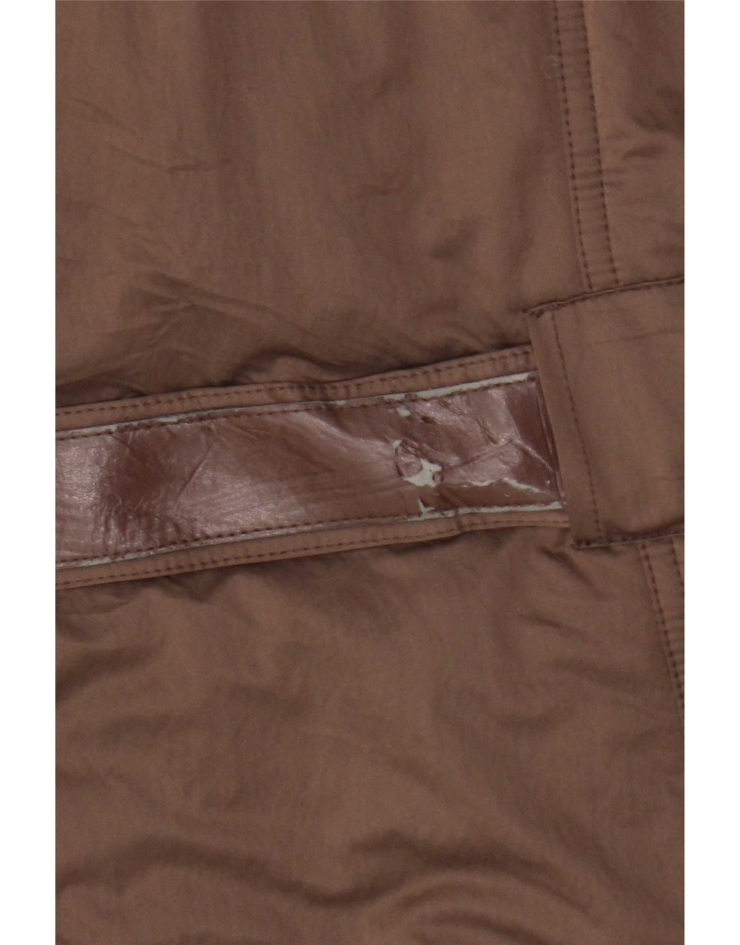 Trussardi Jeans Dame Polstret Jakke IT 50 XL Brun Polyester