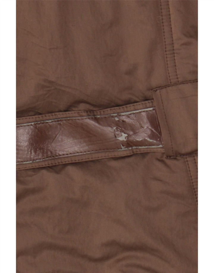 Trussardi Jeans Dame Polstret Jakke IT 50 XL Brun Polyester