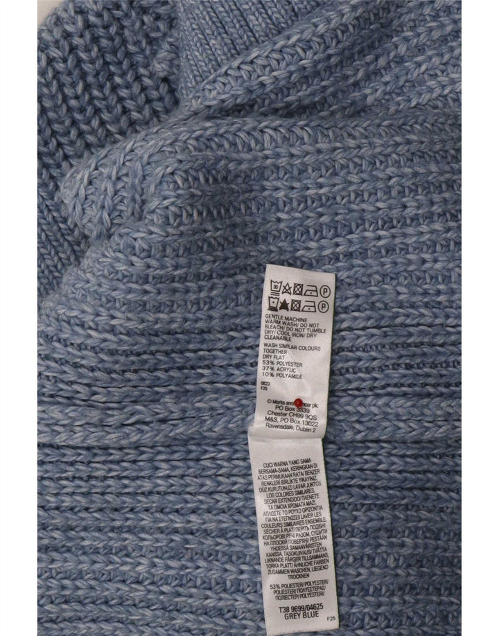Marks & Spencer Dame Vest Tank Top UK 14 Medium Blue Polyester