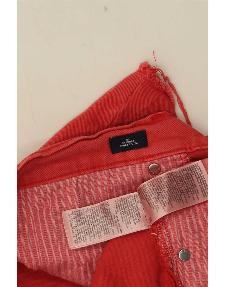 Gap Dame Denim Hot Pants W30 Medium Rød Bomuld