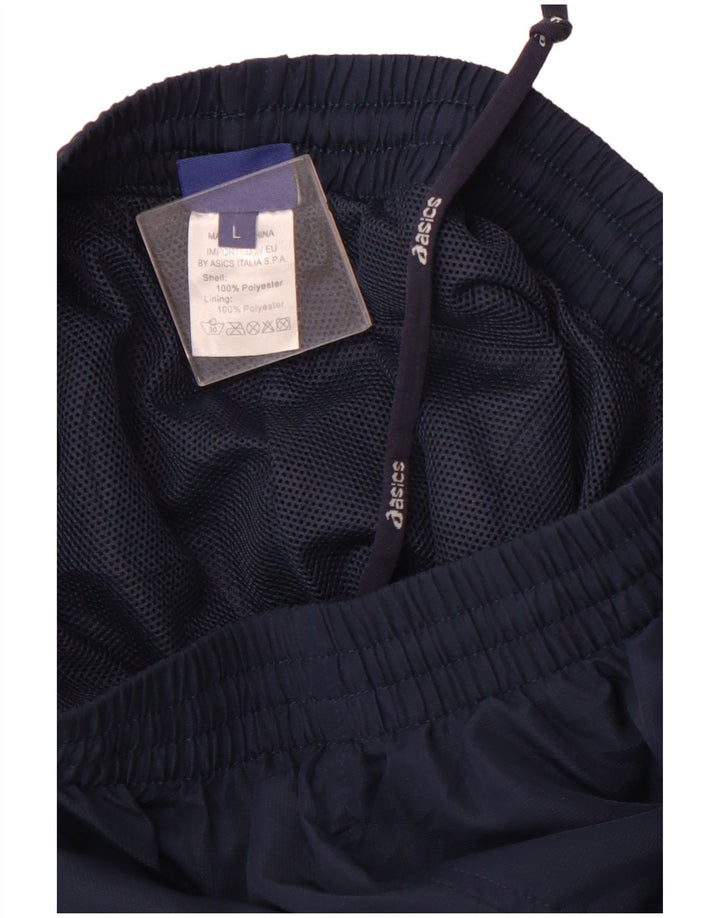 ASICS Træningsdragtsbukser til kvinder UK 14 Large Navy Blue Polyester