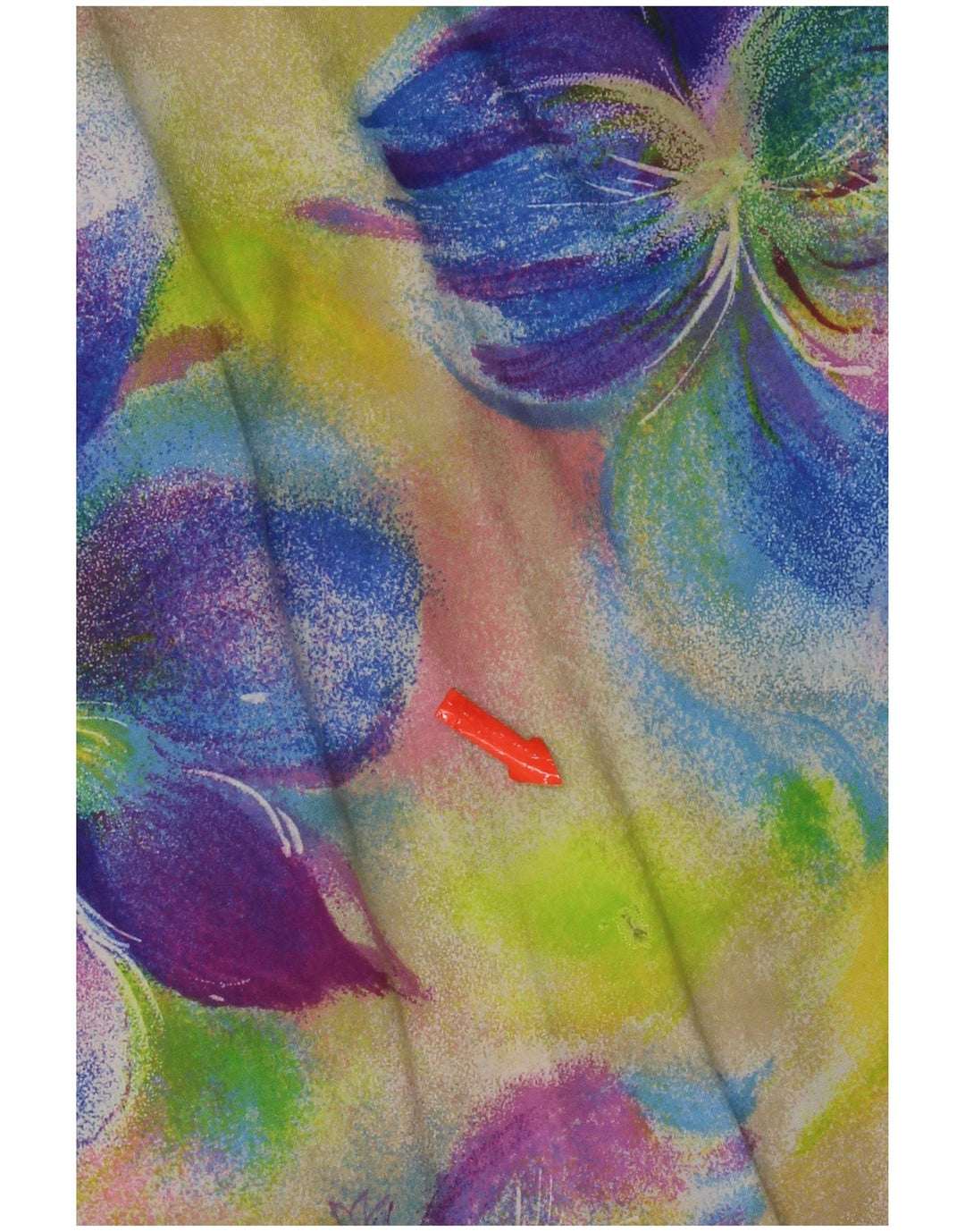 Vintage damebluse top UK 18 XL flerfarvet blomster