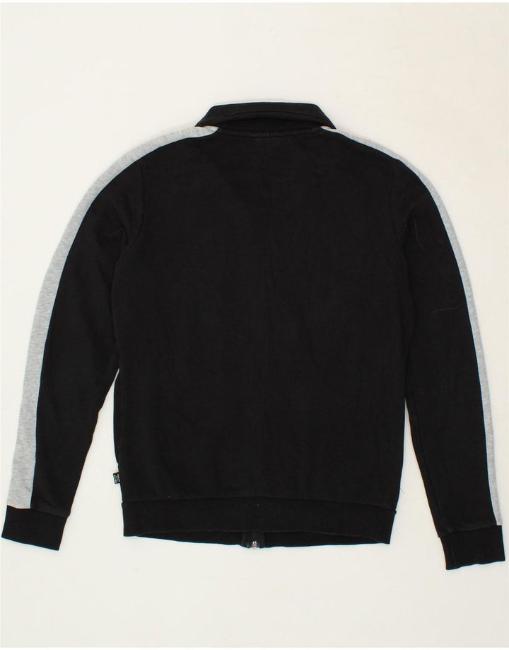 PUMA Womens Graphic Tracksuit Top Jacket UK 10 Small Black Colourblock Vintage Puma and Second-Hand Puma from Messina Hembry 