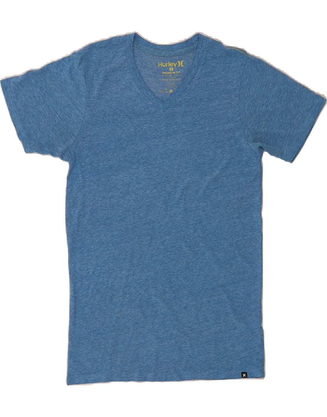 HURLEY Mens T-Shirt Top Small Blue Polyester Vintage Hurley and Second-Hand Hurley from Messina Hembry 