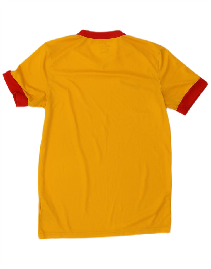 Nike Herre Dri Fit T-shirt Top Medium Gul Colourblock Polyester