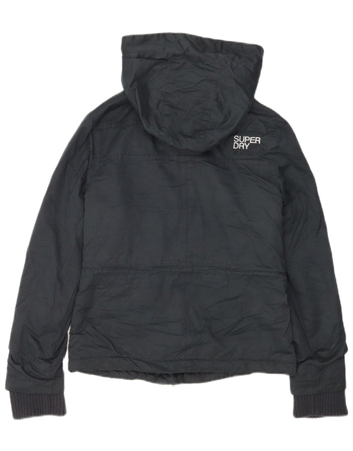 Superdry Graphic Windbreaker Jacket UK 10 Small Navy Blue