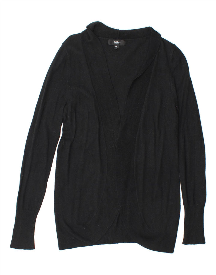 MOSSIMO Womens Open Cardigan Sweater UK 12 Medium Black Nylon Vintage Mossimo and Second-Hand Mossimo from Messina Hembry 