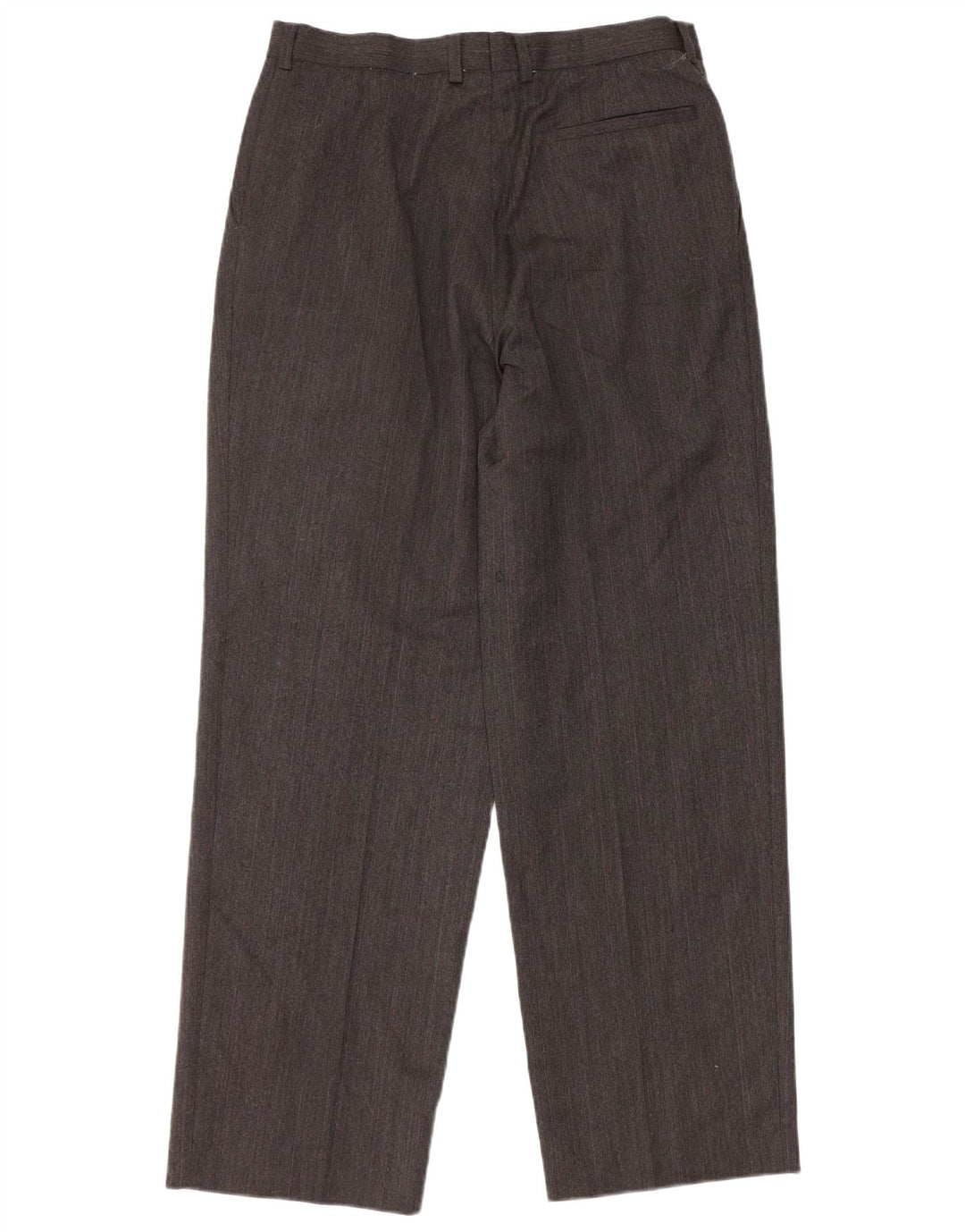 Marks & Spencer Straight Chino-bukser til mænd W34 L31 Grå uld