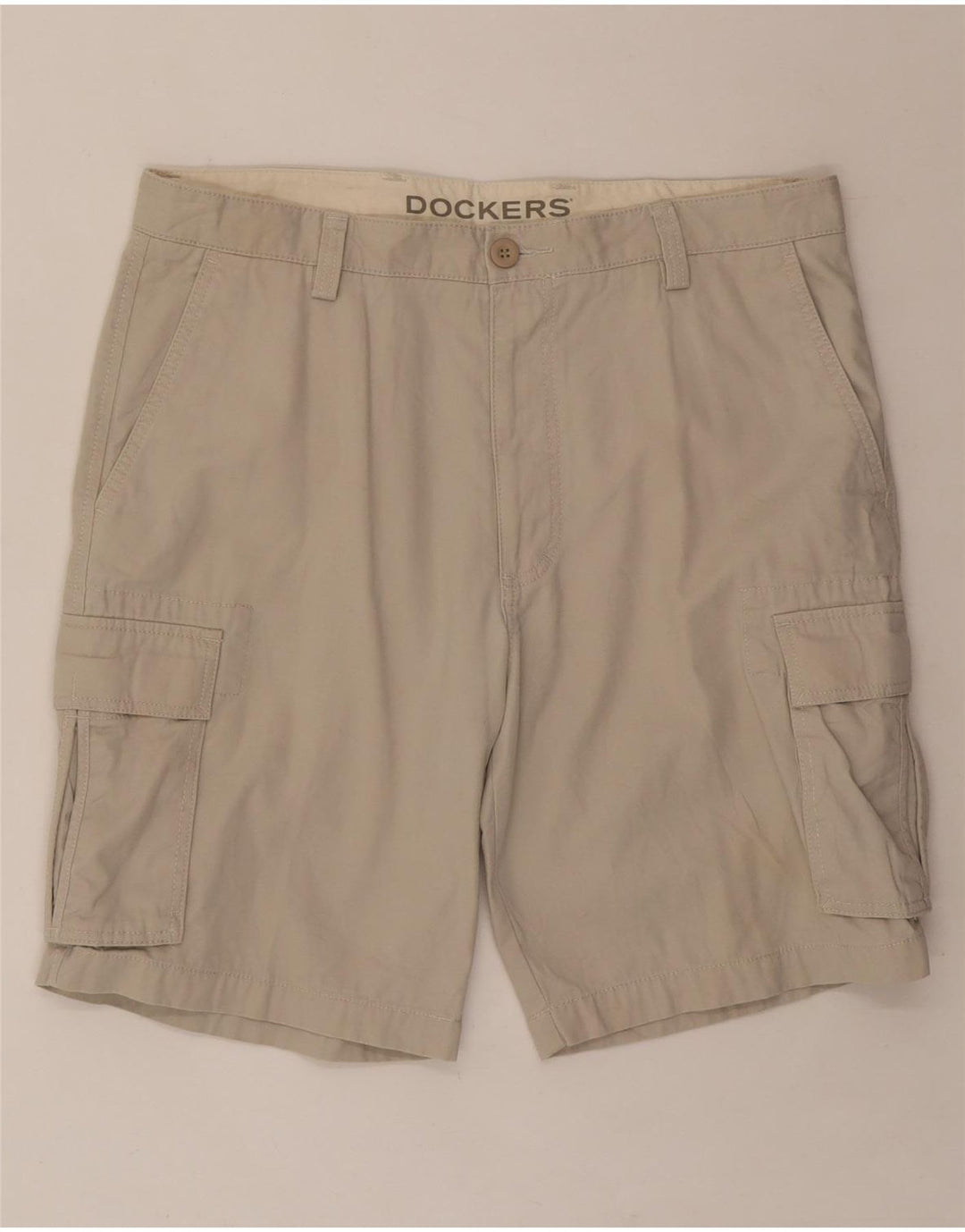 DOCKERS Mens Cargo Shorts W36 Large  Beige Cotton Vintage Dockers and Second-Hand Dockers from Messina Hembry 