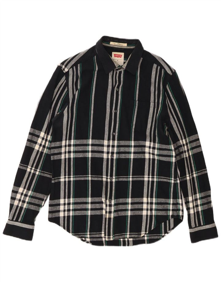 Levi's Herre Slim Fit Flanelskjorte Medium Navyblå Ternet