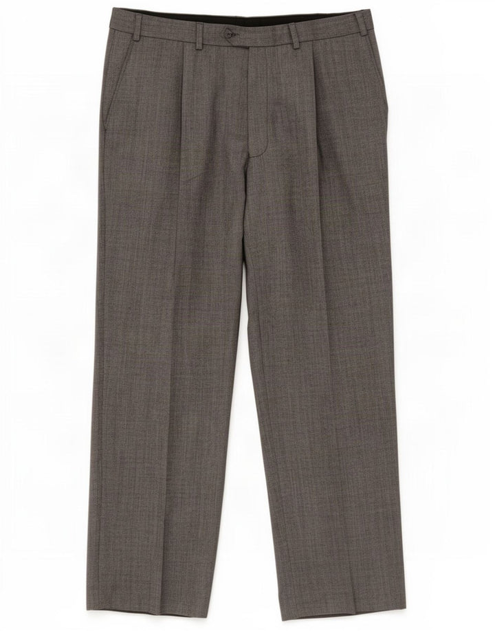 Marks & Spencer Herre Ultimate Pegged Suit Bukser W38 L31 Grå Polyester
