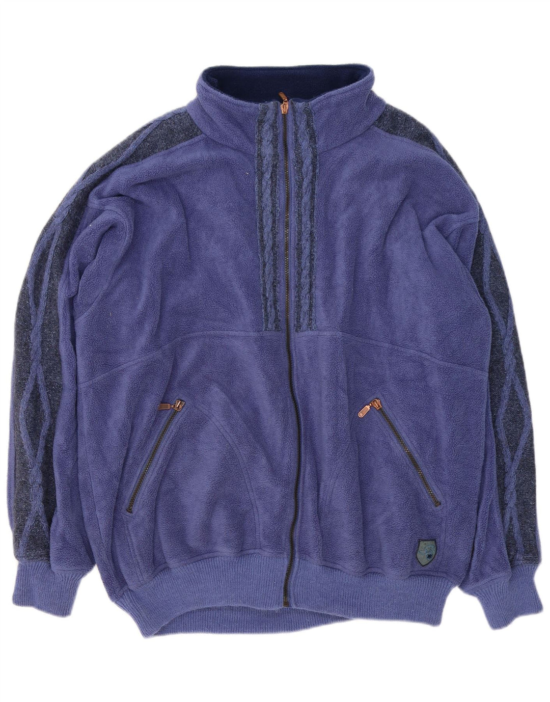 Silvy Herre Fleecejakke UK 44 2XL Lilla