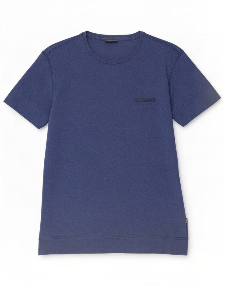 Napapijri Herre T-Shirt Top Lille Blå Bomuld
