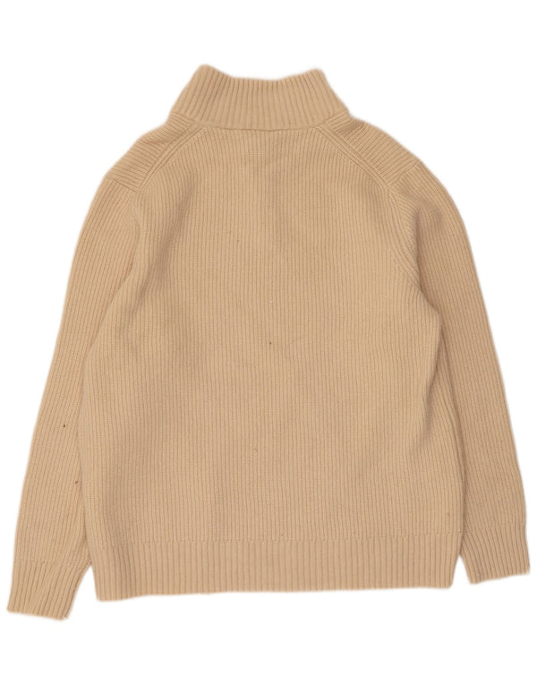 Lyle & Scott Herre sweater med lynlåshals XL Beige