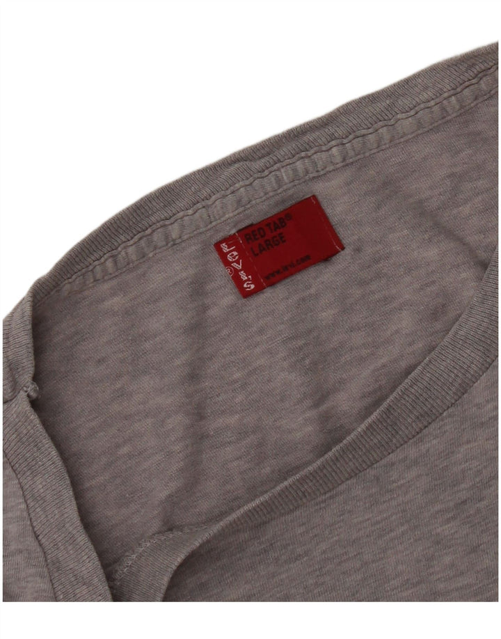 Levi's Herre T-Shirt Top Stor Grå Flecked